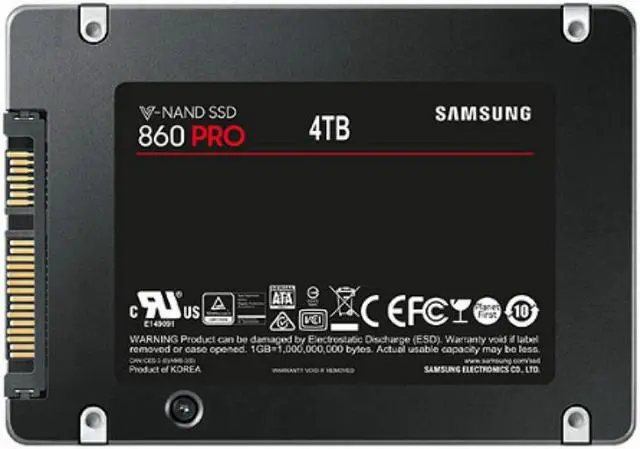 Alt view image 6 of 16 - SAMSUNG 860 Pro Series 2.5" 4TB SATA III V-NAND 2-bit MLC Internal Solid State Drive (SSD) MZ-76P4T0E