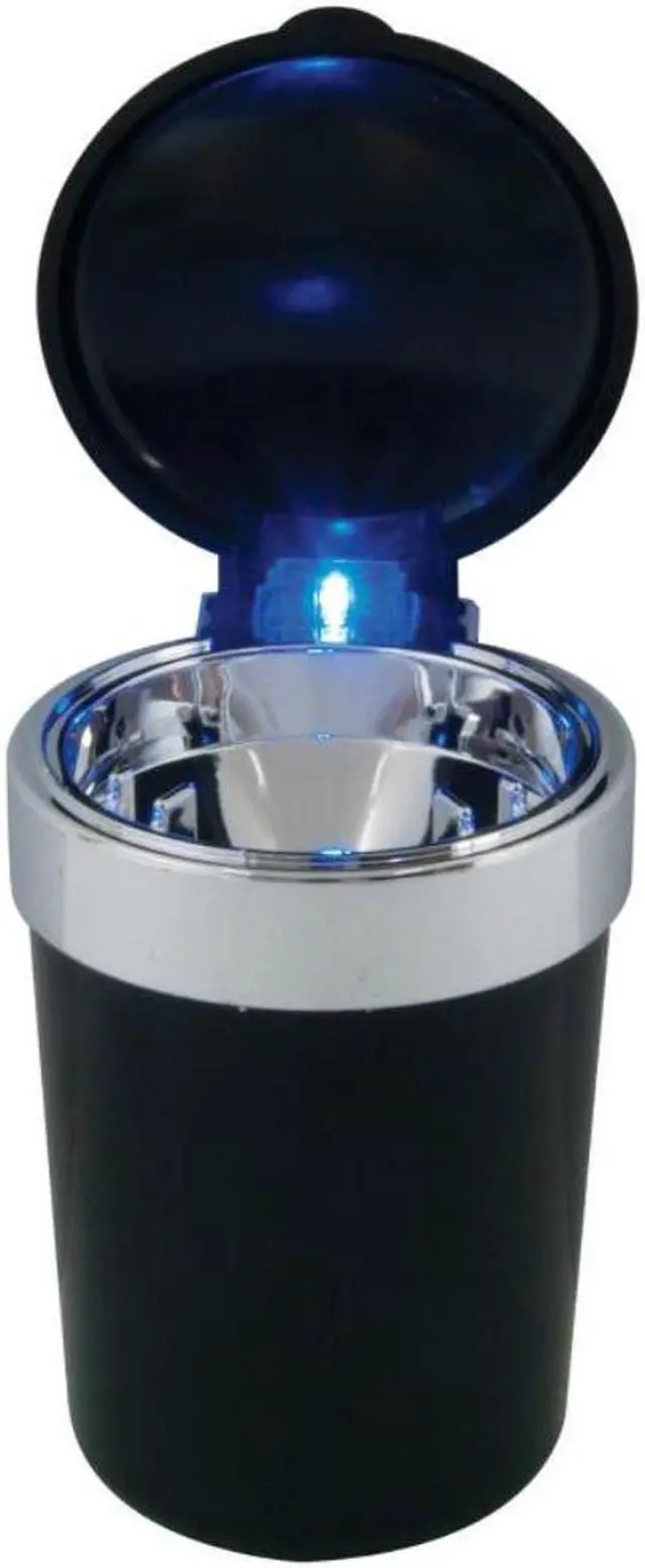 Alt view image 13 of 14 - RoadPro RPVE-649LA Self-Extinguishing Ashtray with Blue Led Light
