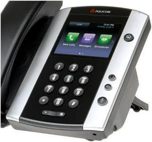 Alt view image 6 of 9 - Refurbished Polycom VVX 500 (2200-44500-025) Business Media Phone