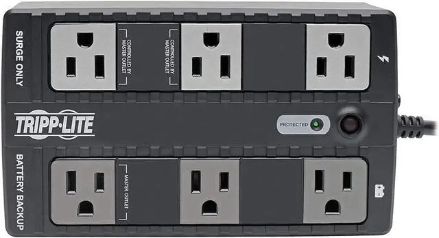 Alt view image 5 of 15 - Tripp Lite UPS 350VA 180W Eco Green Battery Back Up Compact 120V USB RJ11  350 VA180 W  120 V AC 120 V AC  Desktop  3 x NEMA 515R 3 x NEMA 515R