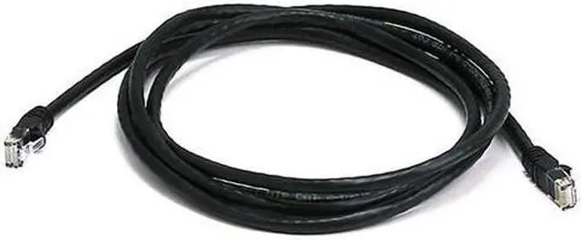 Alt view image 8 of 17 - Monoprice Cat5e Ethernet Patch Cable - 7 Feet - Black | Network Internet Cord - RJ45, Stranded, 350Mhz, UTP, Pure Bare Copper Wire, 24AWG