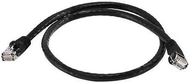 Alt view image 6 of 12 - Monoprice Cat5e Ethernet Patch Cable - Network Internet Cord - RJ45, Stranded, 350Mhz, UTP, Pure Bare Copper Wire, 24AWG, 2ft, Black