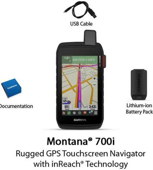 Alt view image 4 of 19 - Garmin Montana 700i, Rugged GPS Touchscreen Navigator with inReach Technology (010-02347-10)