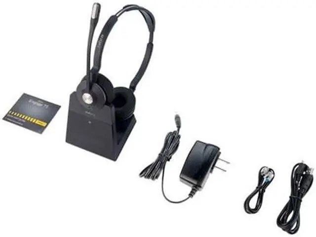 Alt view image 8 of 8 - Jabra Engage 75 Stereo Wireless Headset with Noise-Canceling Microphone