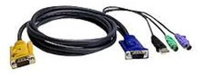Alt view image 3 of 5 - Aten 2L5302UP 6feet USB PS2 Combo Cable for CS82 4U and CL5808 16N Cable