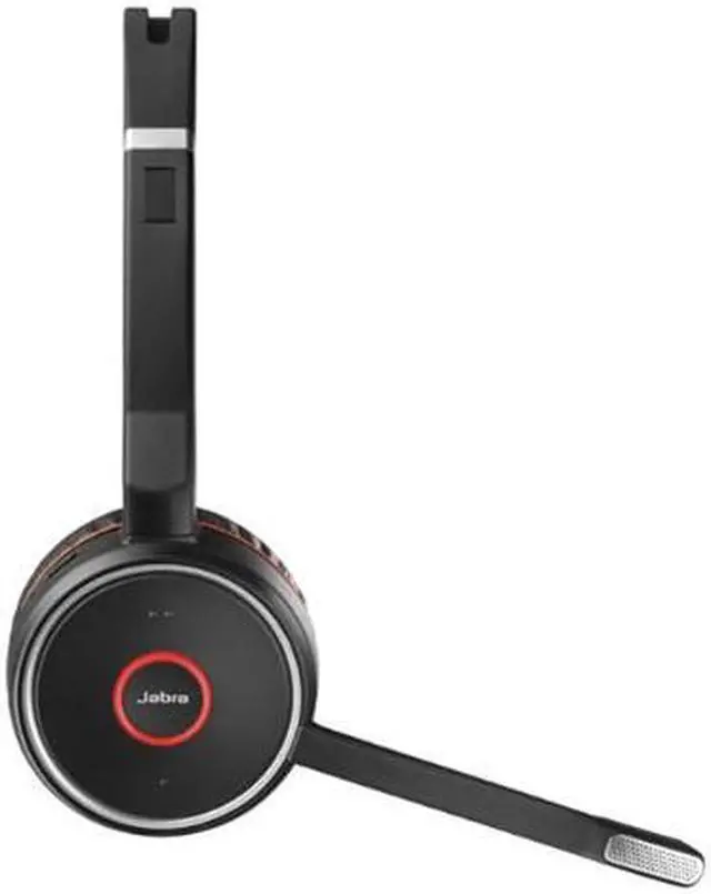 Alt view image 4 of 4 - Jabra Evolve 75 MS Duo Headset with Charging Stand, Integrated Busylight ,Discrete Boom Arm