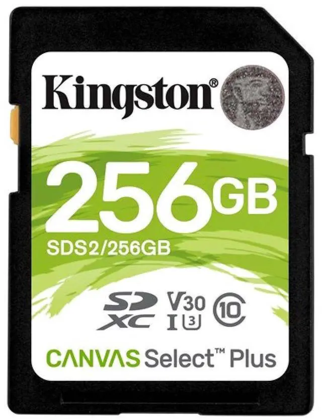 Alt view image 15 of 20 - Kingston Canvas Select Plus 256 GB Class 10/UHS-I U3 SDXC 1 Pack SDS2256GB