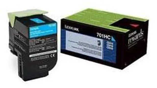 Alt view image 9 of 14 - Lexmark 70C0HCG High Yield Return Program Toner Cartridge - Cyan