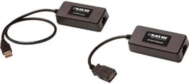 Alt view image 3 of 3 - Black Box IC101A USB 1.1 CAT5 Extender, 1-Port