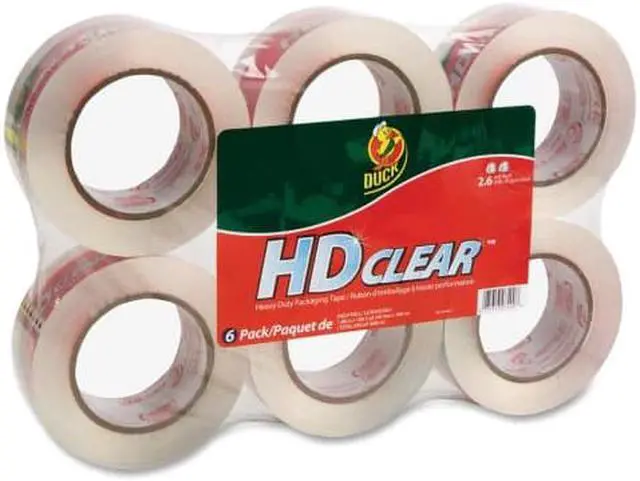Alt view image 4 of 11 - Duck Heavy-Duty Carton Packaging Tape 1.88" x 110 yards Clear 6/Pack 299016 - OEM