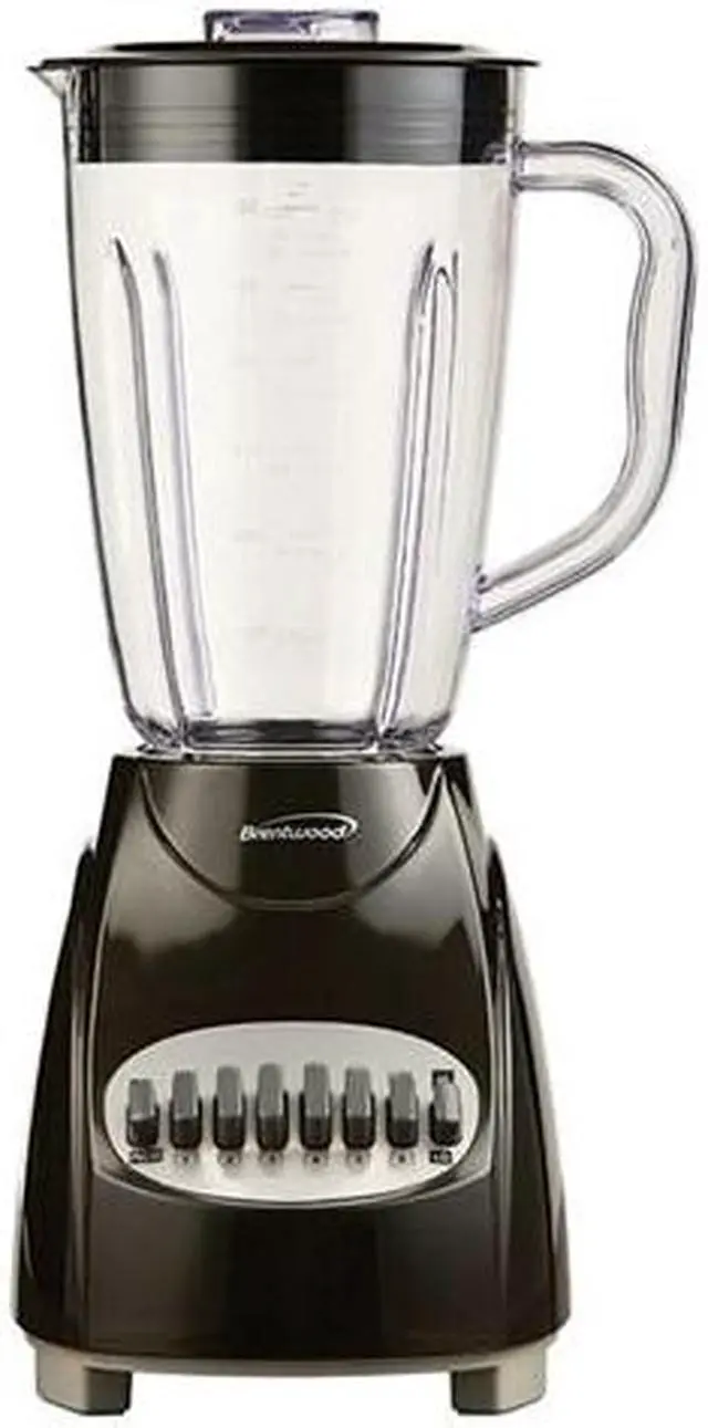 Alt view image 3 of 4 - Brentwood JB-220B 12-Speed Blender Plastic Jar (Black)