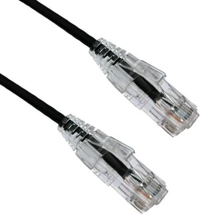 Alt view image 2 of 2 - Axiom C6ABFSB-K5-AX Bendnflex Ultra-Thin - Patch Cable - Rj-45 (M) To Rj-45 (M) - 5 Ft - Foiled Unshielded Twisted Pair (F/Utp) - Cat 6A - Snagless, Stranded - Black