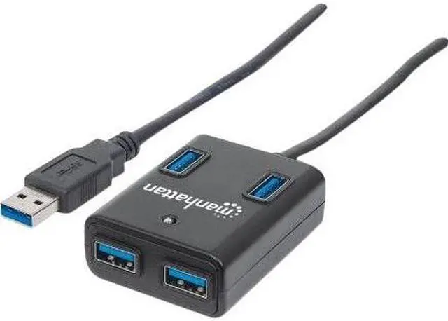 Alt view image 8 of 14 - MANHATTAN 162296 SuperSpeed USB 3.0 Hub