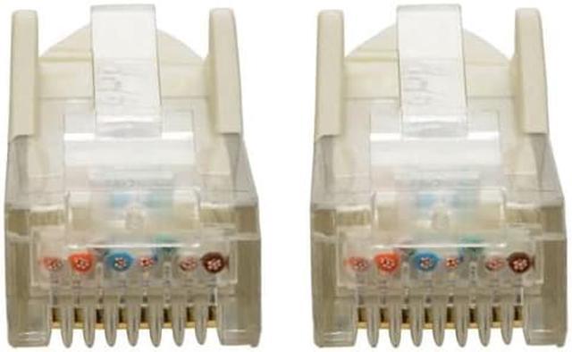 Alt view image 7 of 9 - Tripp Lite 6Ft Cat6 Snagless Molded Patch Cable Utp White Rj45 M/M 6'