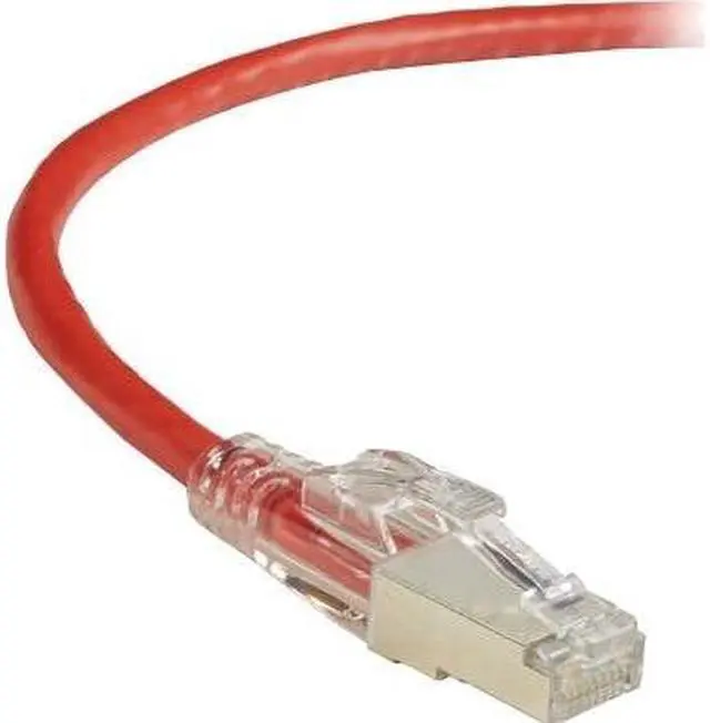 Alt view image 4 of 4 - GIGATRUE 3 CAT6. SHIELDED PATCH CORD RED 7FT