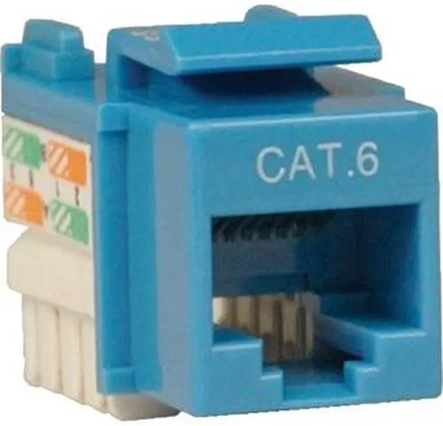 Alt view image 11 of 15 - TRIPP LITE N238-001-BL BLUE CAT6/CAT5E RJ45 110 PUNCH DOWN KEYSTONE JACK