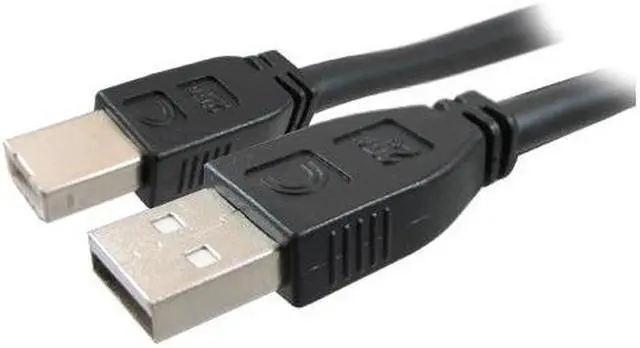 Main image of Comprehensive USB2-AB-35PROAP Comprehensive Pro AV/IT Active Plenum USB A Male to B Cable - USB for Webcam, Printer, Whiteboard - 35 ft - 1 x Type A Male USB - 1 x Type B Male USB - Shielding - Matte