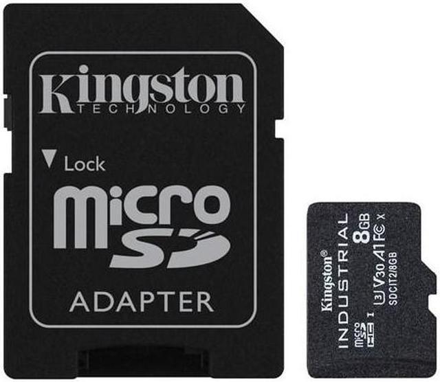 Alt view image 13 of 14 - Kingston 8GB Industrial microSD UHS-I U3 V30 A1 Memory Card, Includes SD adapter SDCIT2/8GB
