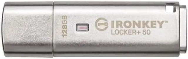 Alt view image 11 of 13 - IronKey Locker+ 50 USB Flash Drive IKLP50128GB