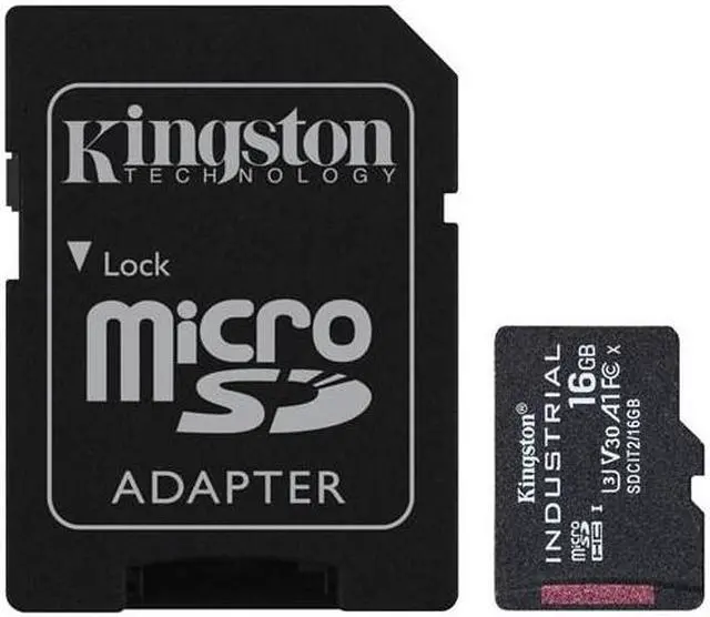 Alt view image 16 of 20 - Kingston 16GB Industrial microSD UHS-I U3 V30 A1 Memory Card, Includes SD adapter SDCIT2/16GB