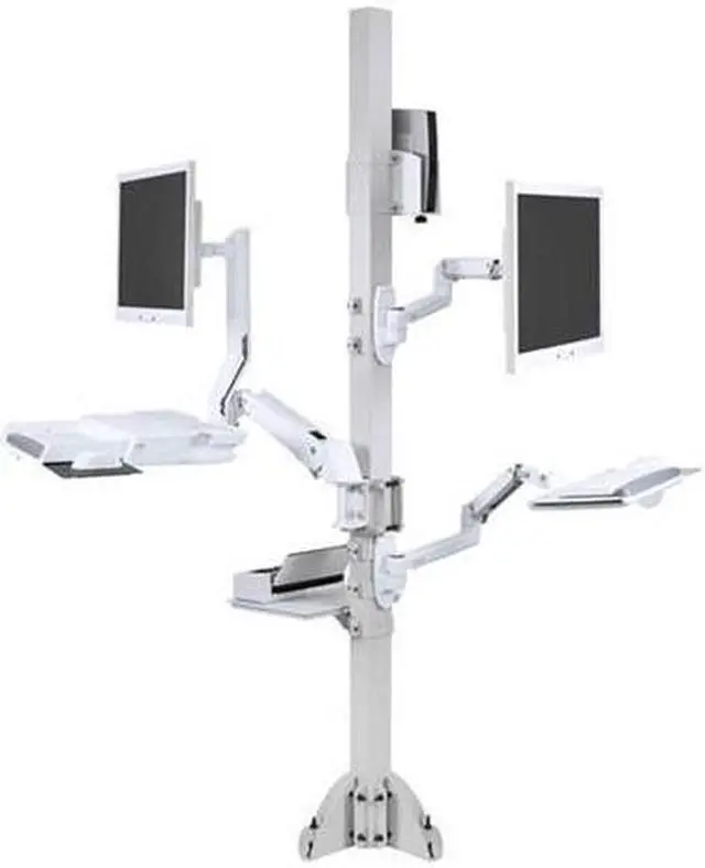 Alt view image 13 of 14 - ERGOTRON 60-158-100 3" x 3" Post Peripheral Bracket