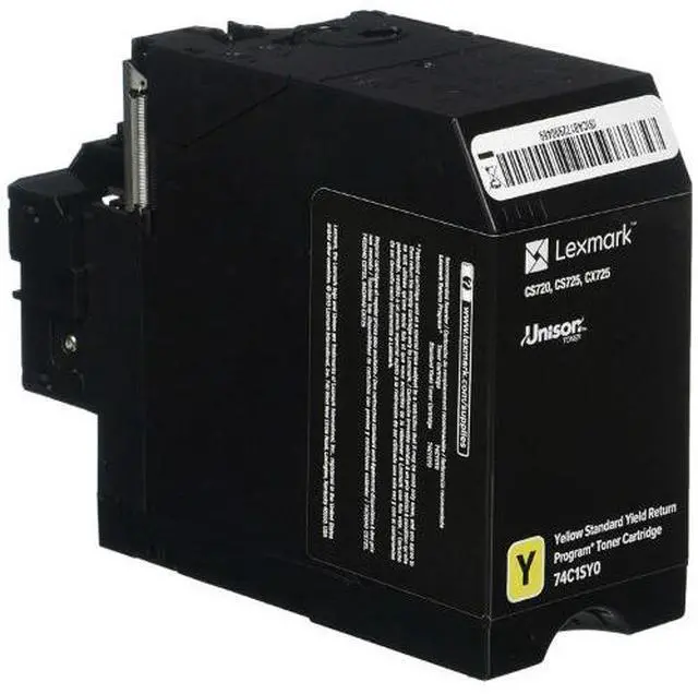 Alt view image 12 of 14 - Lexmark 74C1SY0 Return Program Toner Cartridge - Yellow