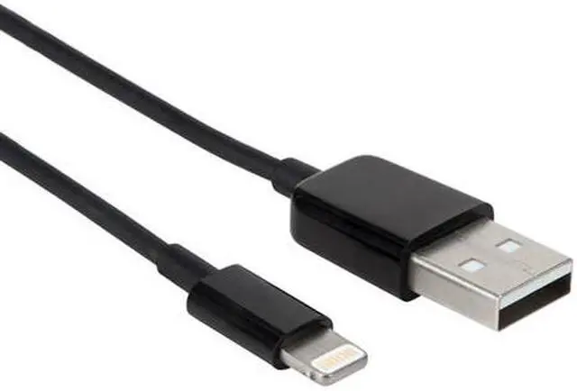 Alt view image 4 of 4 - Axiom LGMUSBAMK03-AX Lightning To Usb-A M/M Adapter Cable - Black 3Ft