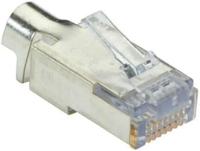 Alt view image 5 of 5 - Black Box CAT6 RJ45 EZ Shielded Plug - 50-Pack - TAA Compliant