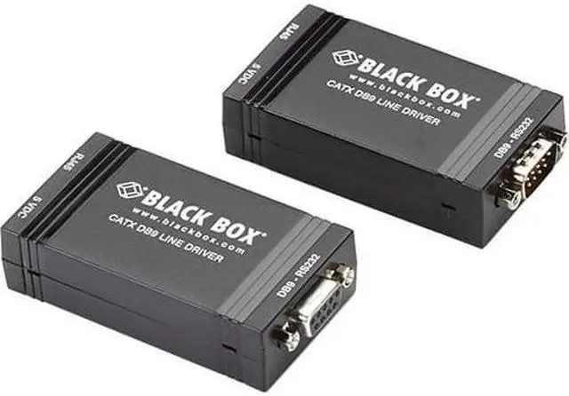 Alt view image 9 of 10 - Black Box CATx DB9 Line Driver - Network (RJ-45) - 4000 ft Extended Range