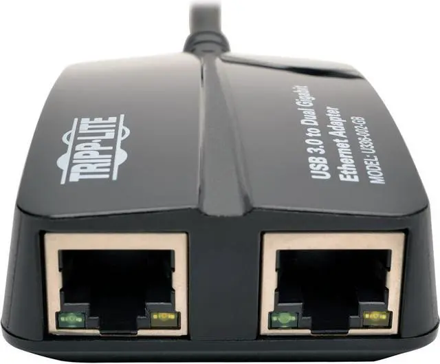 Alt view image 16 of 17 - Tripp Lite U336-002-GB USB 3.0 to Dual Port Gigabit Ethernet Adapter 10/100/1000 Mbps