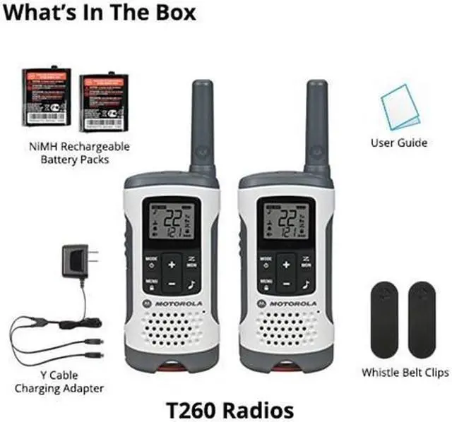 Alt view image 4 of 4 - Motorola T260 (8-Radios) TalkAbout Walkie Talkie Motorola T260 TalkAbout Walkie Talkie
