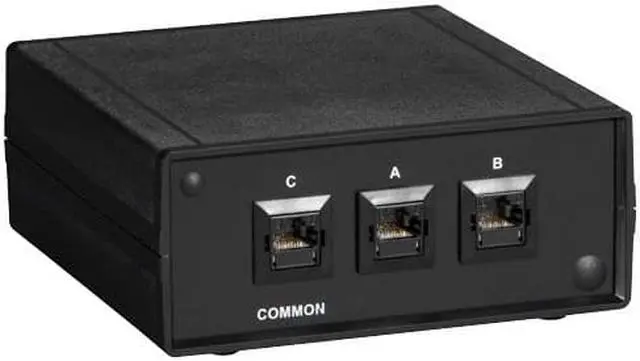 Main image of Black Box SW1030A Black Box SW1030A 10-GbE Manual Switch - 3 Ports - 10GBase-T - 3 x Network - 2 Layer Supported - 1 Year