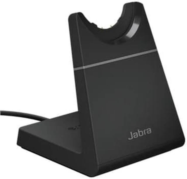 Alt view image 5 of 5 - Jabra Evolve2 65 MS Stereo Headset with Charging Stand USB-C-Black Evolve2 65 MS Stereo Wireless Headset