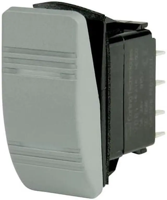 Alt view image 7 of 8 - BEP DPDT Contura Switch - 2-Amber LEDs - Gray - ON/ON
