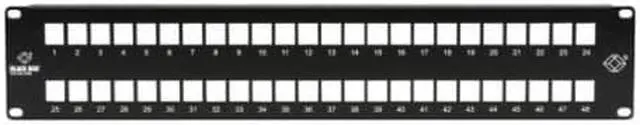 Alt view image 8 of 8 - Black Box GigaStation2 High-Density Multimedia Patch Panel 48-Port 2U