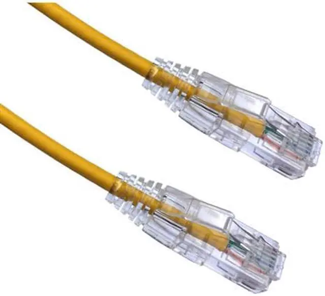 Alt view image 5 of 5 - Axiom C6ABFSB-Y15-AX Bendnflex - Patch Cable - Rj-45 (M) To Rj-45 (M) - 15 Ft - Foiled Unshielded Twisted Pair (F/Utp) - Cat 6A - Snagless, Stranded - Yellow