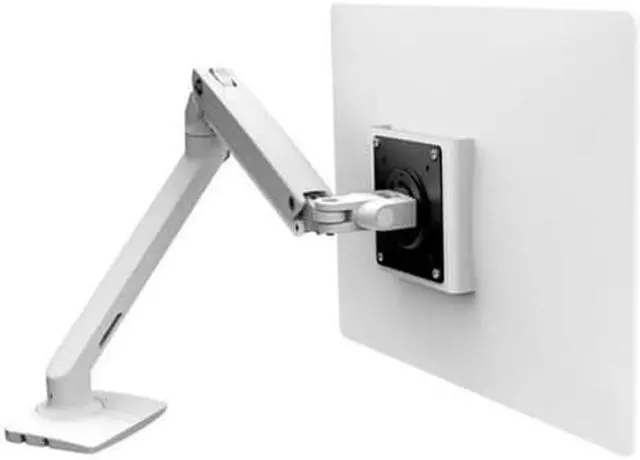 Alt view image 4 of 20 - Ergotron 45-486-216 Mxv Desk Monitor Arm - Adjustable Arm For Monitor (Low Profile) - White - Screen Size: Up To 34 Inch - Desk-Mountable