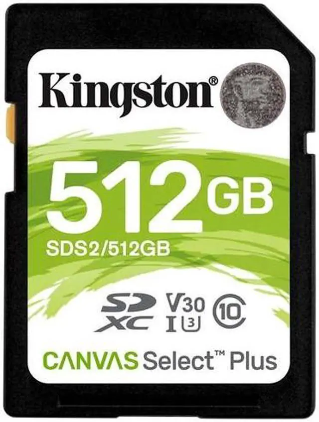 Alt view image 11 of 12 - Kingston - SDS2/512GB - Kingston Canvas Select Plus 512 GB Class 10/UHS-I (U3) SDXC - 100 MB/s Read - 85 MB/s Write -