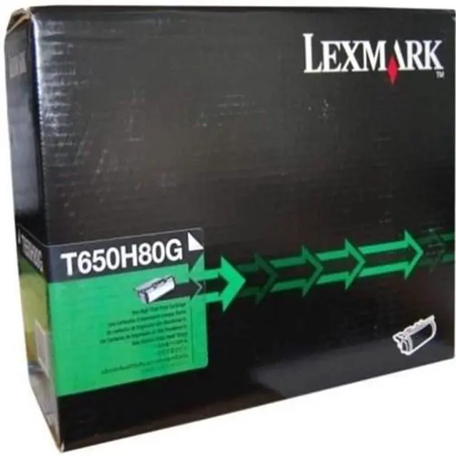 Alt view image 11 of 12 - Lexmark T650H80G High Yield Toner Cartridge - Black
