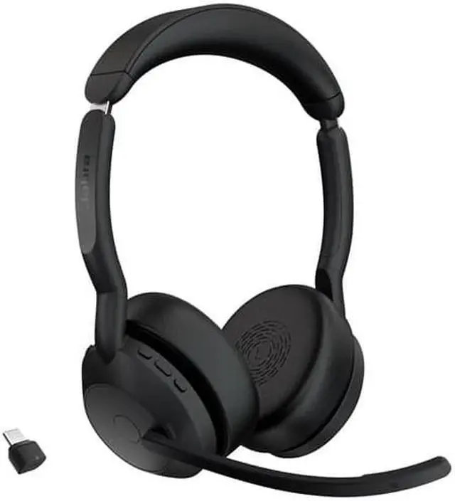Main image of Jabra Evolve2 55 Stereo UC Wireless Headset with Link380c (25599-989-899-01)