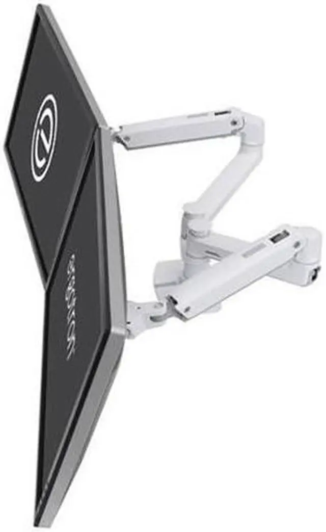 Alt view image 4 of 16 - ERGOTRON 45-491-216 LX DUAL SIDE-BY-SIDE ARM WHITE