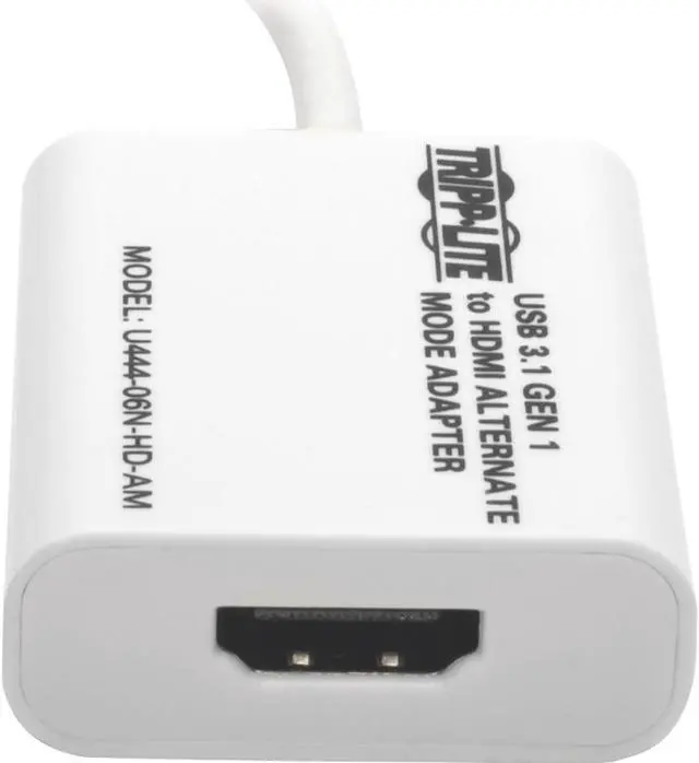 Alt view image 10 of 20 - Tripp Lite USB C to HDMI Video Adapter Converter 4K M/F USB Type C to HDMI (U444-06N-HD-AM)