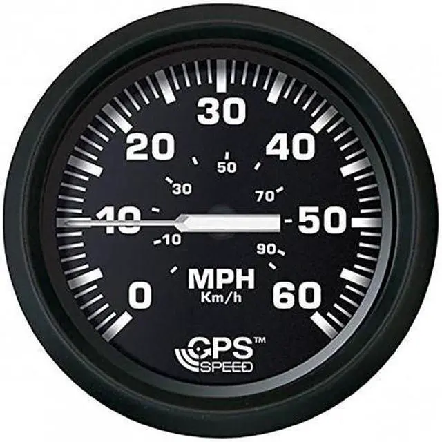 Alt view image 8 of 10 - Faria Beede Instruments Euro Black 4 Inch Speedometer 60Mph Euro Black 4 Inch Speedometer 60 MPH -GPS