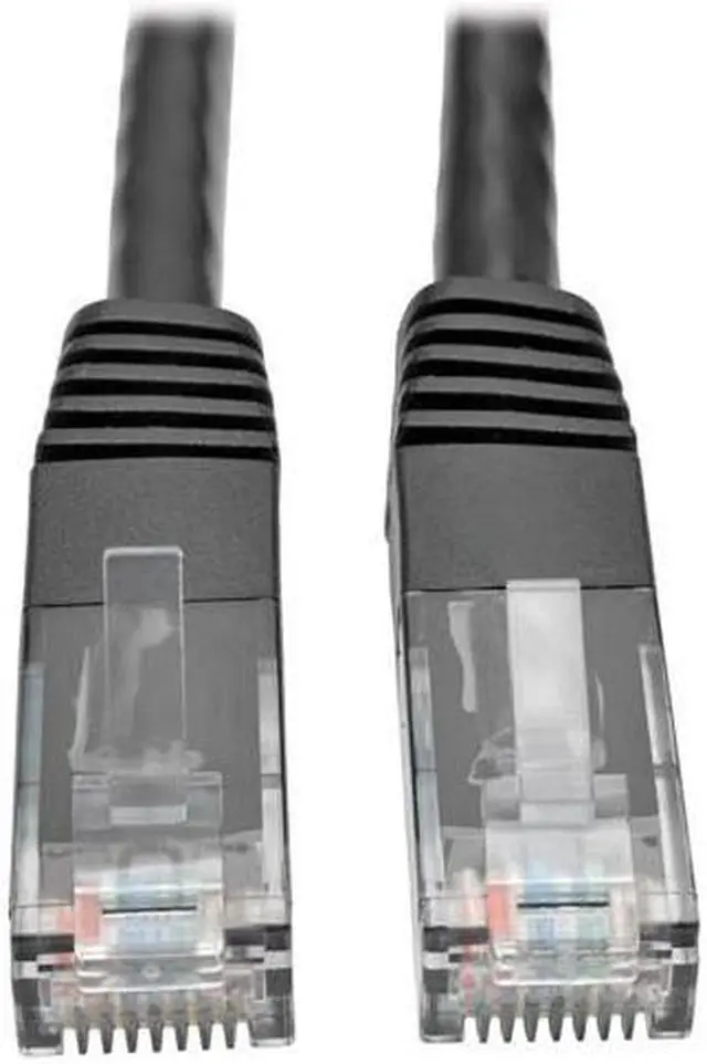 Alt view image 6 of 8 - Tripp Lite Cat6 Gigabit Molded Patch Cable, 1 ft. RJ45 (M/M), 550MHz 24 AWG Black 1' (N200-001-BK)