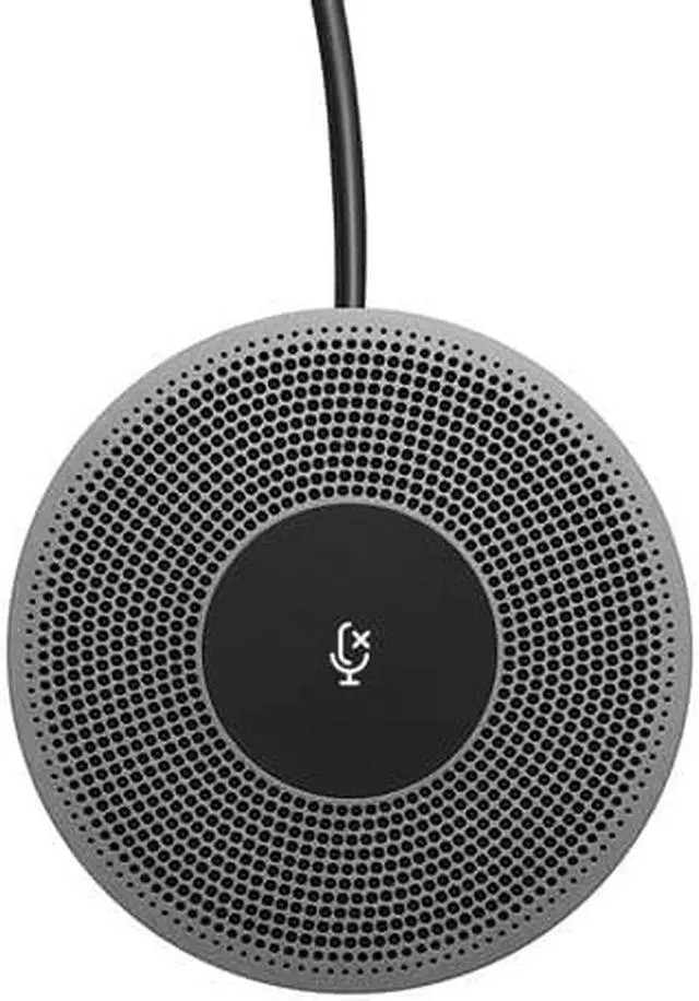 Alt view image 5 of 11 - Logitech Expansion Mic for MeetUp, Plug-and-Play, Indicator Lights, Microphone Type Mono, Wideband, Noise Canceling, PC/Mac/Laptop/Macbook/Tablet - Black