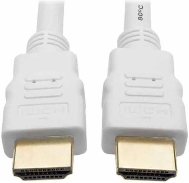 Alt view image 16 of 20 - Tripp Lite P568-010-WH High-Speed HDMI 4K Cable (M/M), White, 10 ft.