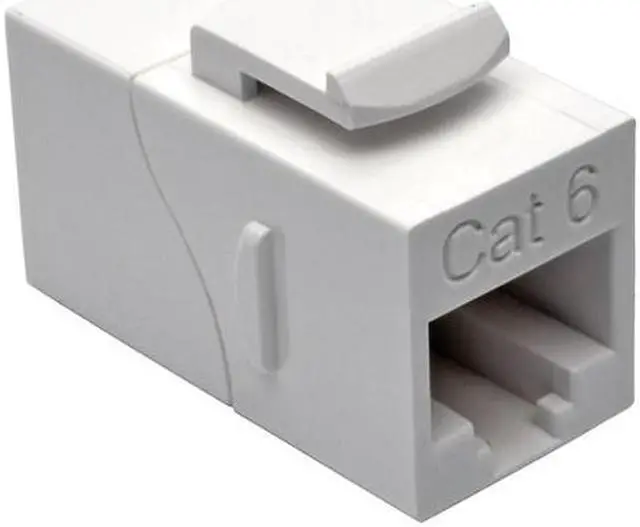 Alt view image 12 of 12 - TRIPP LITE N235-001-WH Cat6 Straight-Through Modular In-Line Snap-In Coupler (RJ45 F/F)