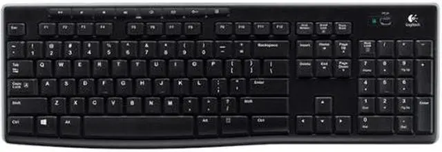 Alt view image 20 of 20 - Logitech K270 Wireless Keyboard K270 Black Logitech Unifying protocol (2.4 GHz) Wireless range: >33 ft (10m) wireless range Ergonomic Keyboard