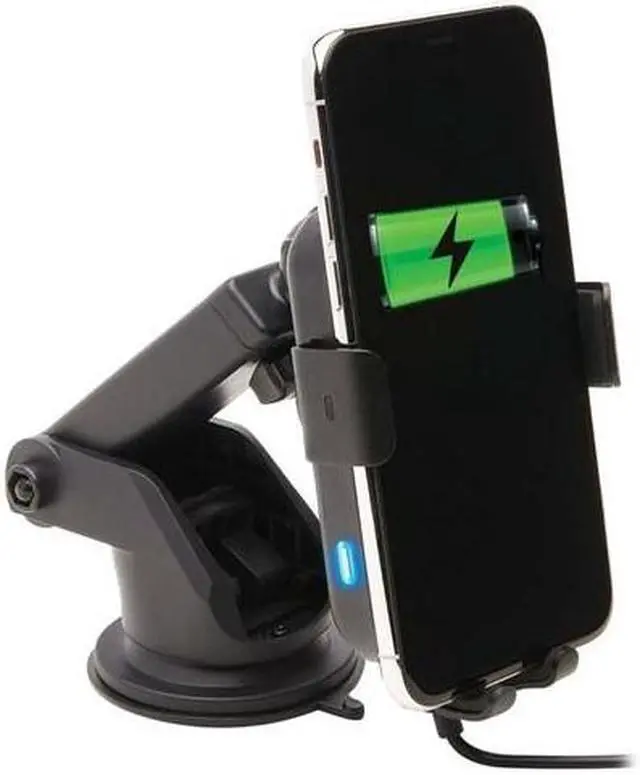 Alt view image 16 of 20 - Tripp Lite Wireless Car Charger 15W USB C w/ Windshield Dash Phone Holder
