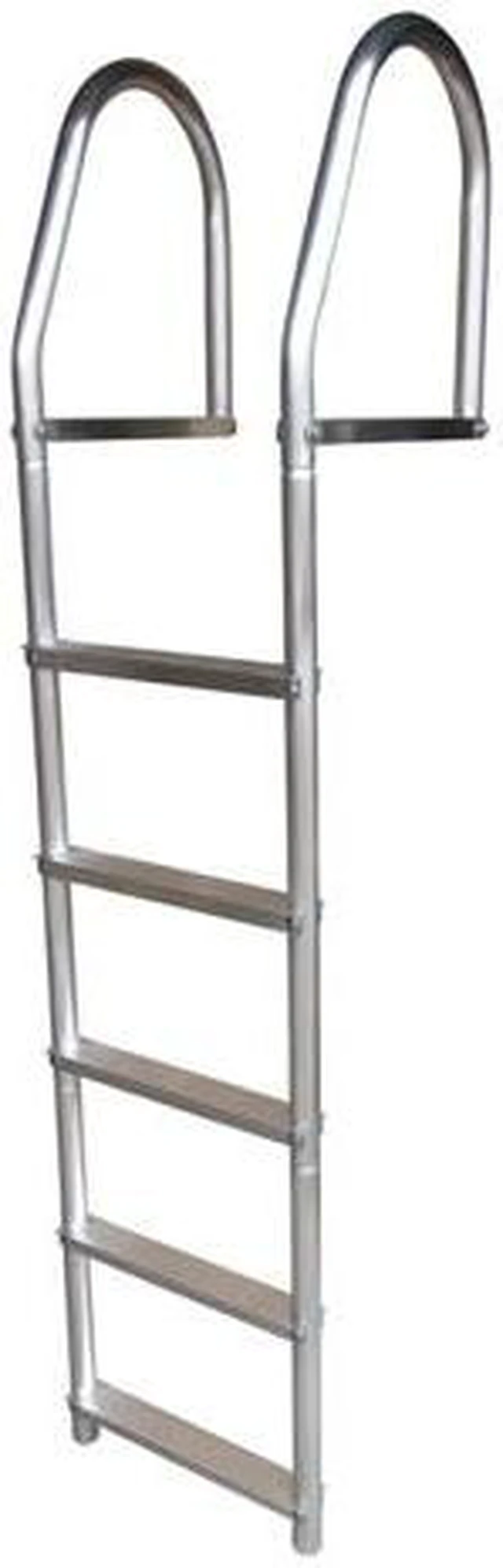 Alt view image 6 of 6 - Dock Edge Fixed Eco-Weld Free Aluminum 5-Step Dock Ladder - 2075-F